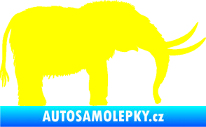 Samolepka Mamut 001 pravá žlutá citron