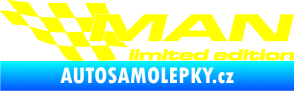 Samolepka MAN limited edition levá žlutá citron