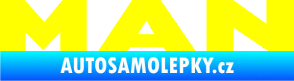 Samolepka MAN nápis žlutá citron