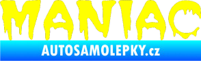 Samolepka Maniac 001 žlutá citron