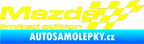 Samolepka Mazda limited edition pravá žlutá citron