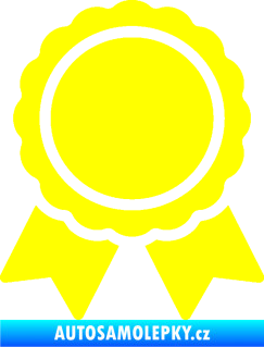 Samolepka Medaile 001 žlutá citron