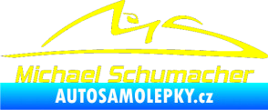 Samolepka Michael Schumacher 002 žlutá citron