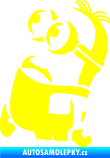 Samolepka Mimoň 001 levá žlutá citron