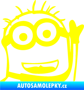 Samolepka Mimoň 002 pravá žlutá citron
