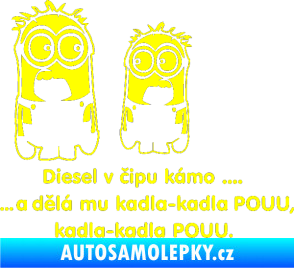 Samolepka Mimoňi žlutá citron