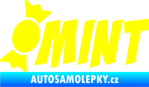 Samolepka Mint bonbón žlutá citron