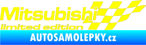 Samolepka Mitsubishi limited edition pravá žlutá citron