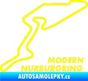 Samolepka Okruh Modern Nurburgring žlutá citron