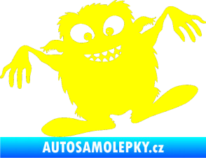 Samolepka Monstrum 001 levá žlutá citron