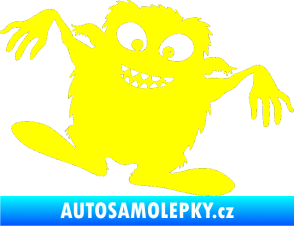 Samolepka Monstrum 001 pravá žlutá citron