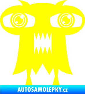 Samolepka Monstrum 003 levá žlutá citron