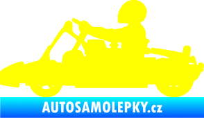 Samolepka Motokára 001 levá žlutá citron