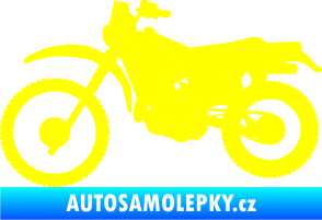 Samolepka Motorka 046 levá žlutá citron