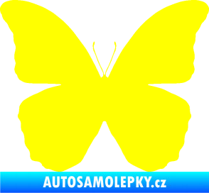 Samolepka Motýl 006 žlutá citron