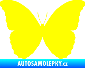 Samolepka Motýl 008 žlutá citron