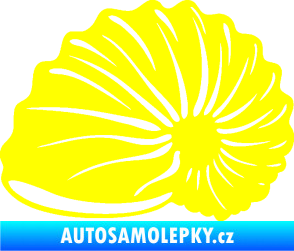 Samolepka Mušle 002 levá ulita žlutá citron