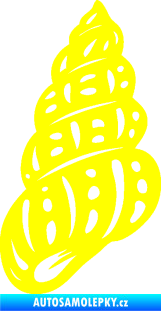 Samolepka Mušle 003 levá ulita žlutá citron