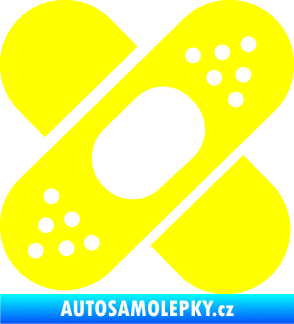 Samolepka Náplast 001 žlutá citron