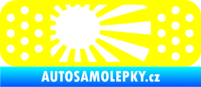 Samolepka Náplast 002 pravá žlutá citron