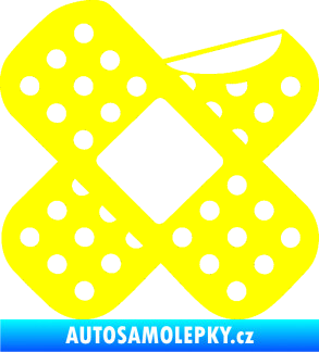 Samolepka Náplast 005 pravá žlutá citron