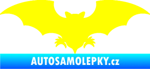 Samolepka Netopýr 007 žlutá citron