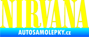 Samolepka Nirvana 001 žlutá citron