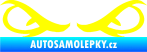Samolepka Oči 001 žlutá citron