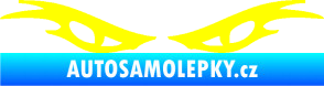 Samolepka Oči 003  žlutá citron