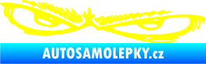 Samolepka Oči 005 levá žlutá citron