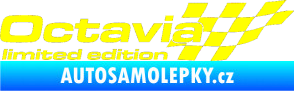 Samolepka Octavia limited edition pravá žlutá citron