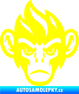 Samolepka Opičák 002 levá žlutá citron