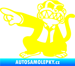 Samolepka Opičák JDM levá žlutá citron