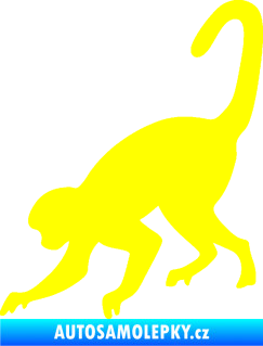 Samolepka Opice 002 levá žlutá citron