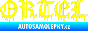 Samolepka Ortel žlutá citron