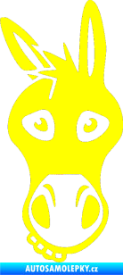 Samolepka Osel 001 levá žlutá citron