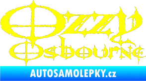 Samolepka Ozzy Osbourne 002 žlutá citron