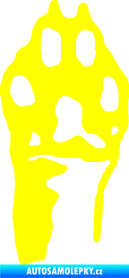 Samolepka Packa 001 pravá žlutá citron