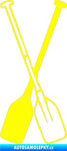 Samolepka Pádla žlutá citron