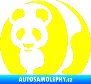 Samolepka Panda 001 levá žlutá citron