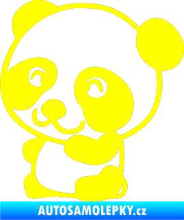 Samolepka Panda 002 levá žlutá citron