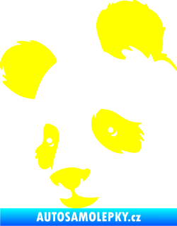 Samolepka Panda 004 levá žlutá citron