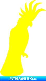 Samolepka Papoušek 003 pravá žlutá citron