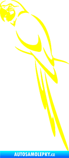 Samolepka Papoušek 005 levá žlutá citron