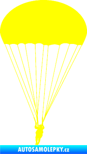 Samolepka Parašutista 002 žlutá citron