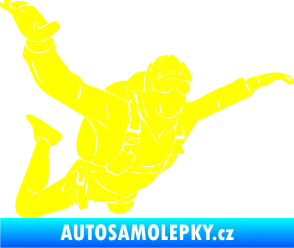 Samolepka Parašutista 004 pravá žlutá citron