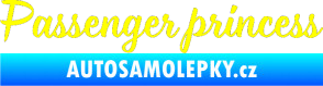 Samolepka Passenger Princess 001 nápis žlutá citron