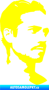 Samolepka Paul Walker 004 pravá žlutá citron