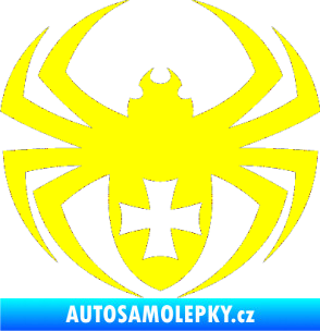 Samolepka Pavouk 004 křižák žlutá citron