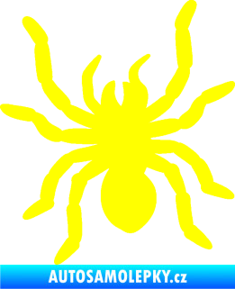 Samolepka Pavouk 014 levá žlutá citron